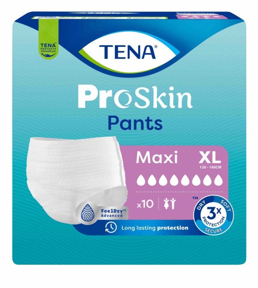 Tena Proskin Pants Maxi XL - 4 pakken van 10 stuks