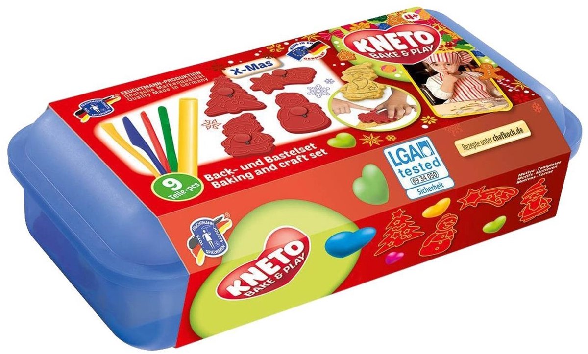 Feuchtmann Kneto Bake & Play Klei- En Koekfiguurtjes Kerst