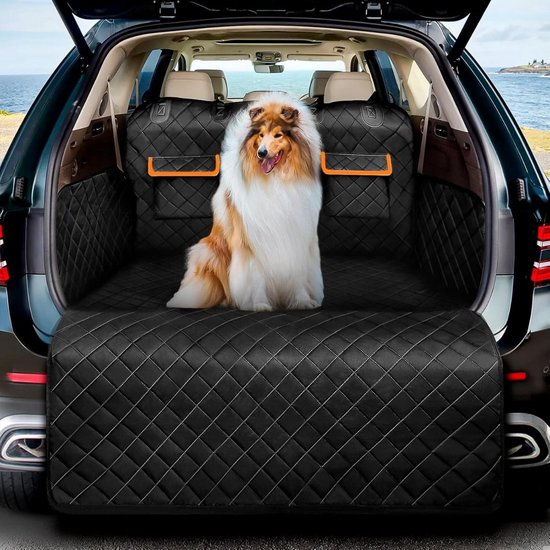QPFO® Kofferbakbescherming Hond - Waterdichte en Krasbestendige Hondendeken met Zij- en Bumperbescherming - Universeel voor Auto
