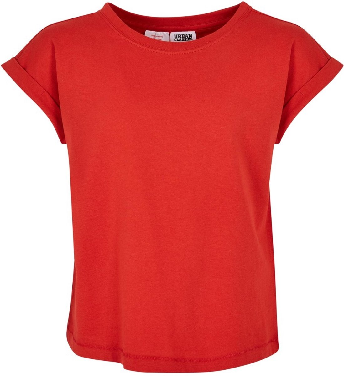 Urban Classics Organic Extended Shoulder Kinder T-shirt Kids 146/152 Rood