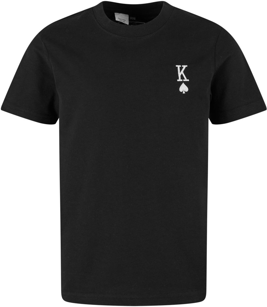 Mister Tee King Card Game EMB Kinder Tshirt Kids 146/152 Zwart