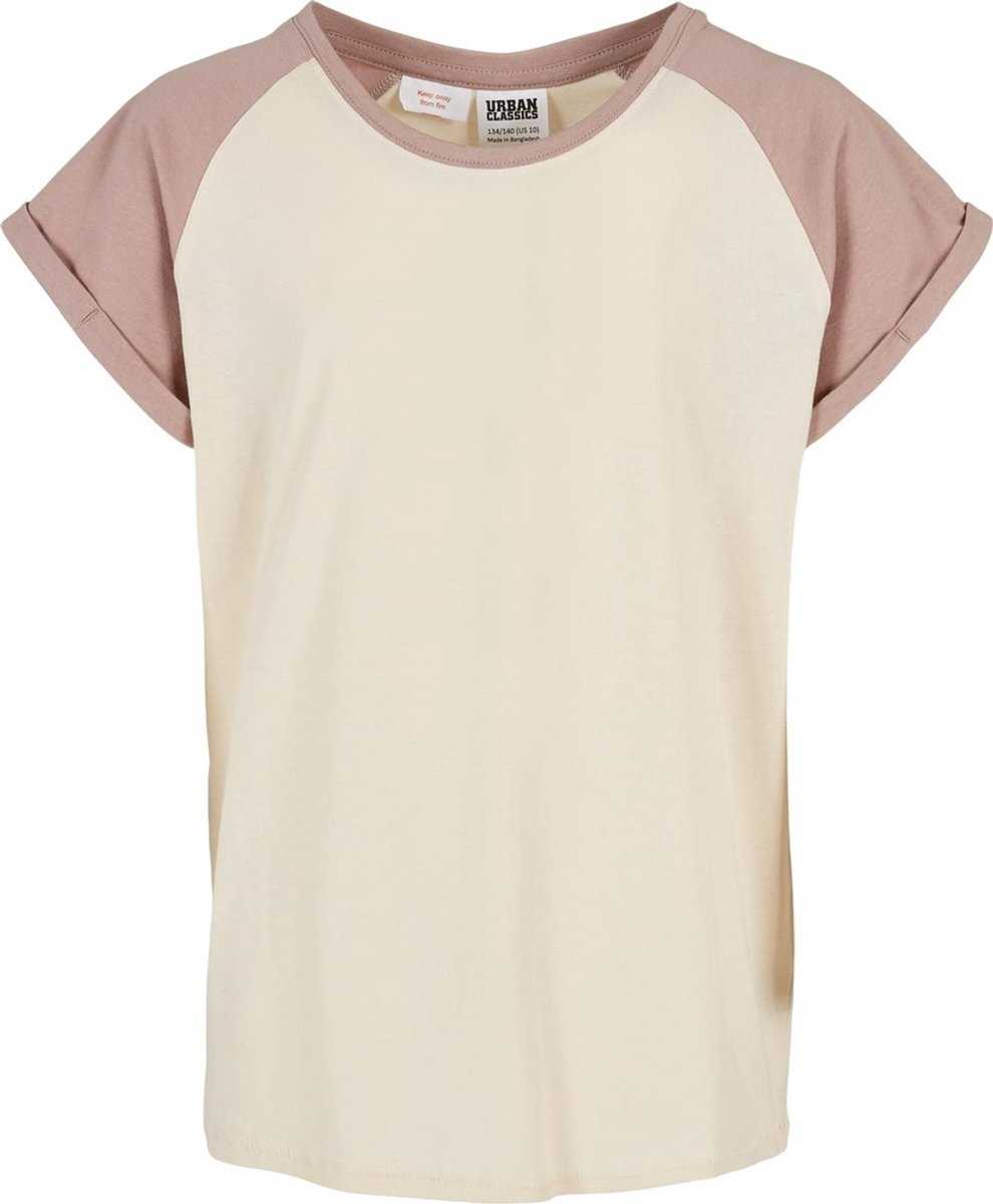 Urban Classics Contrast Raglan Kinder T-shirt Kids 134/140 Beige