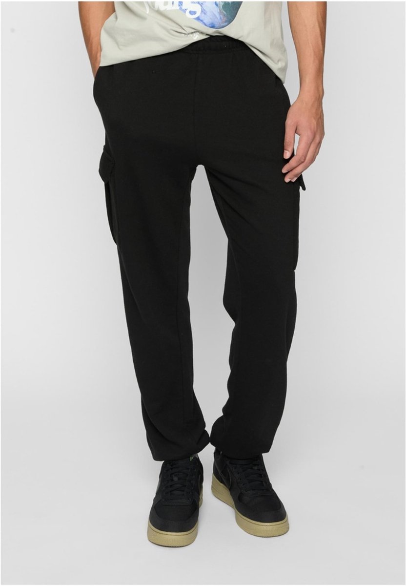Urban Classics Light Terry Wide Cargo Heren joggingbroek L Zwart