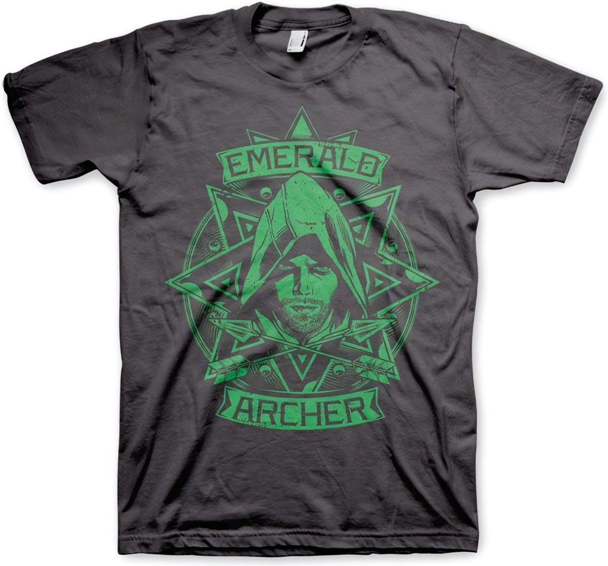 DC Comics Arrow Heren Tshirt -M- Emerald Archer Grijs