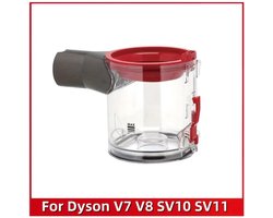 17 Parts – Stofreservoir 0,54L Geschikt voor Dyson V7 & V8 – Compatibel met SV10 & SV11 – Transparante Vervangende Stofcontainer – Reserveonderdeel voor Draadloze Steelstofzuiger – Eenvoudig te Reinigen