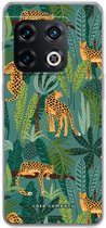 Case Company® - Hoesje geschikt voor OnePlus 10 Pro hoesje - Luipaard 2 - Soft Cover Telefoonhoesje - Bescherming aan alle Kanten en Schermrand