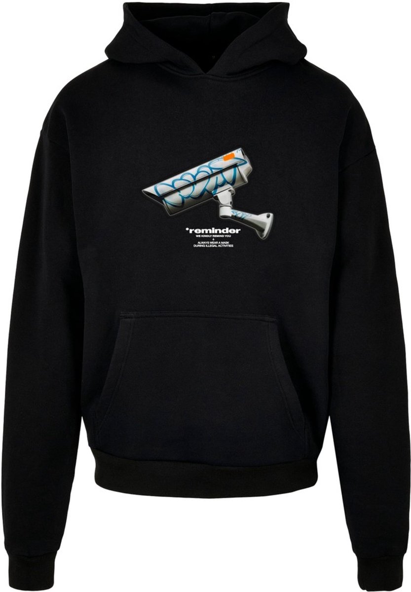 Mister Tee CCTV Ultraheavy Oversize Hoodie/trui XS Zwart
