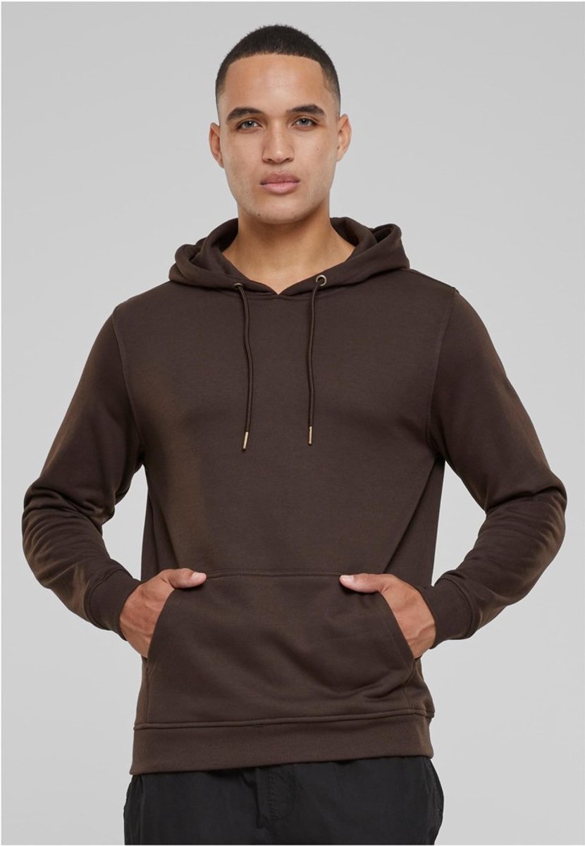 Urban Classics Basic Sweat Hoodie/trui S Bruin