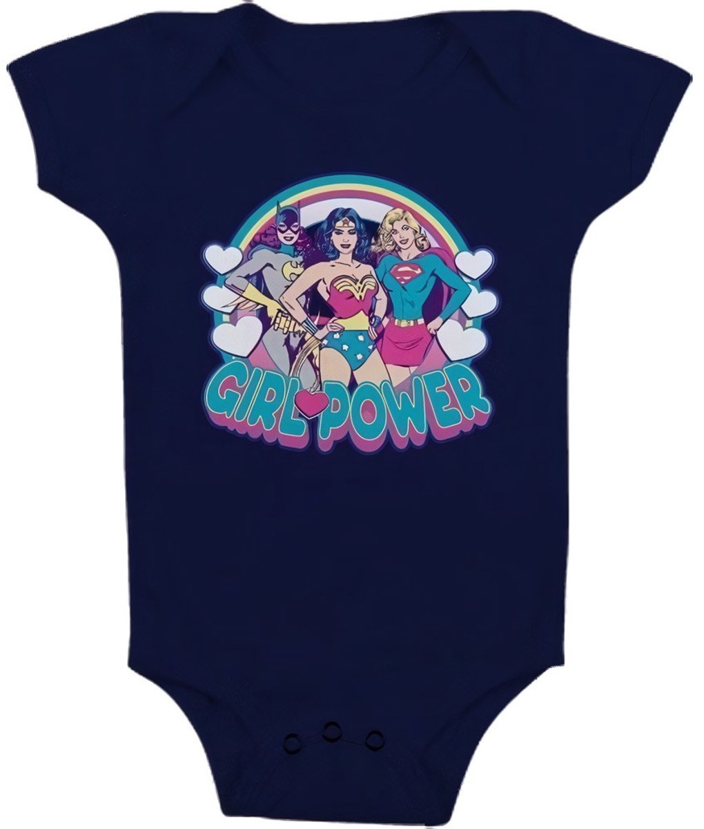 DC Comics Girlpower Baby Body Mädchen Navy-6 Monate