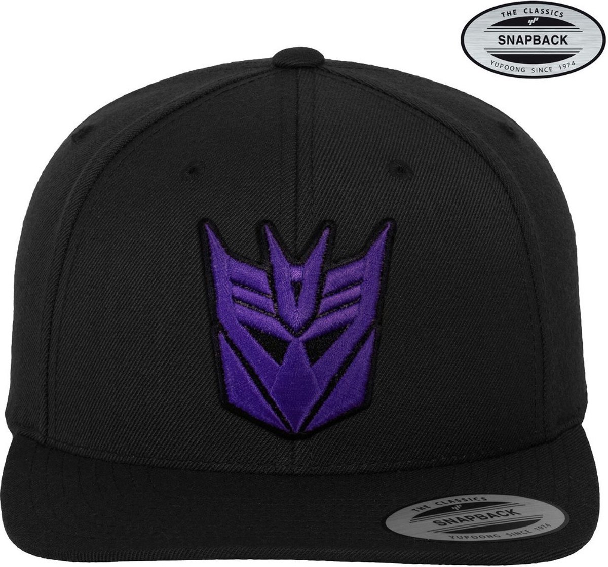 Transformers Decepticon 3D Patch Flexfit Baseball Cap Black-S/M
