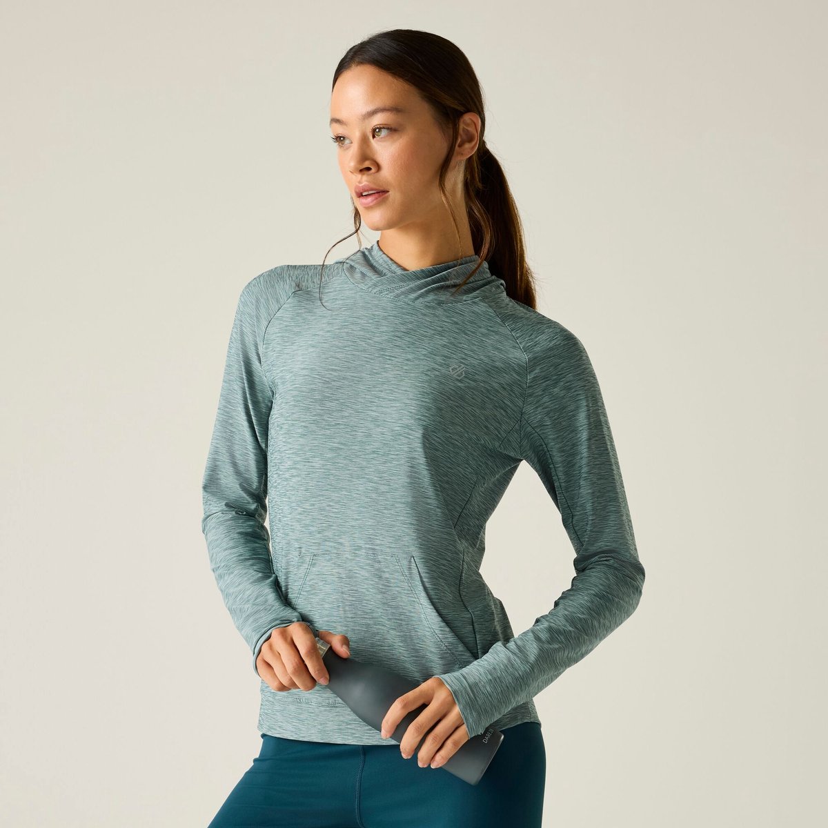 T-shirt Korte Mouwen Dames Lichtgewicht Hoodie Grijs