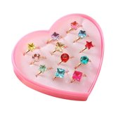 Set de Bagues Kinder 12 pièces - Diamond / Multi | Ajustable | Bijoux/ Messing |