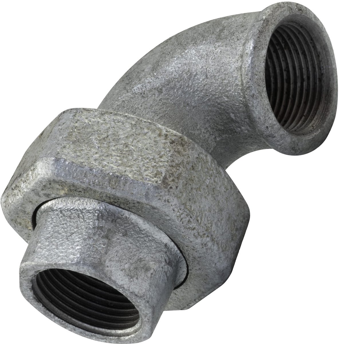 C65065 - Hoekverbinder - 3/4 inch - gegalvaniseerd gietijzer - met afdichting