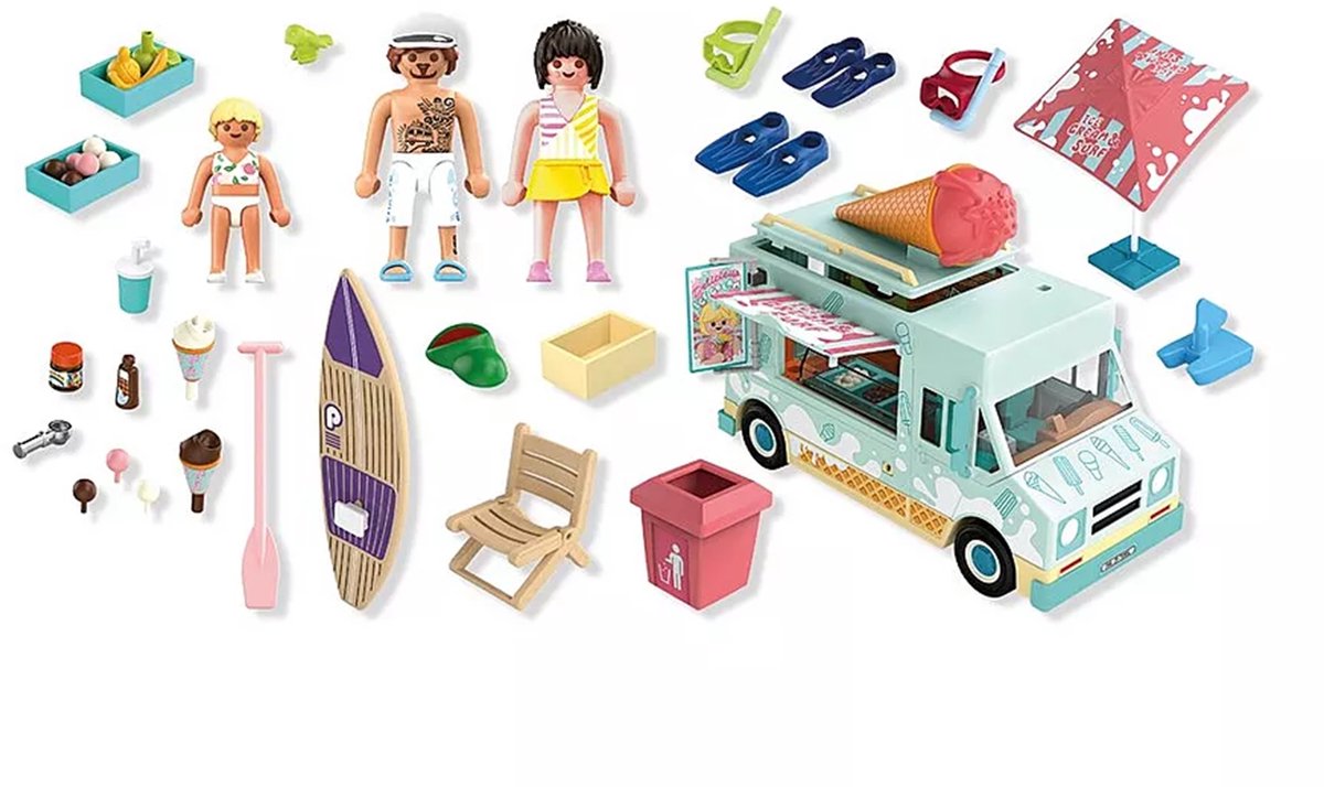 PLAYMOBIL My Life: IJscowagen met surfshop - 71904 — afbeelding 2
