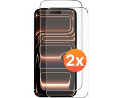 Screenprotector - 2 stuks - Geschikt voor iPhone 17 Pro Tempered Glass - Extra Sterk – beschermglas screen protector