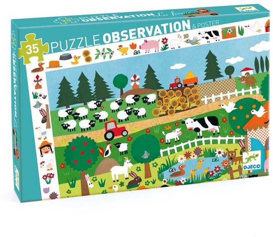 Djeco Op de boerderij - 35 stukjes