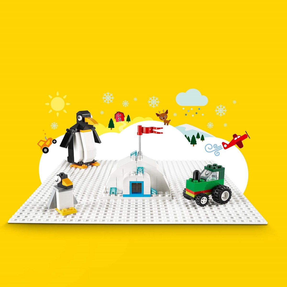 LEGO Classic Witte bouwplaat 32x32 Bouwbord 11026 — afbeelding 18