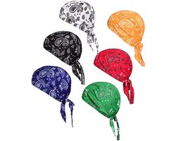 Bandeau - Bandana rafraîchissant - Bandana vélo - 6 pièces - Bandana - Bandana anti-transpiration - Grande taille - Bandana moto - Bandana respirant - Unisexe - Multicolore