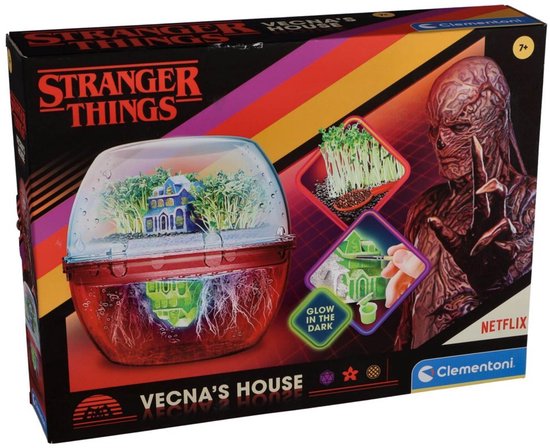 Clementoni Stranger Things - Vecna's huis - The Upside Down Terrarium - Planten kweken - DIY Planten Terrarium - Experimenteren met planten - Vanaf 7 jaar