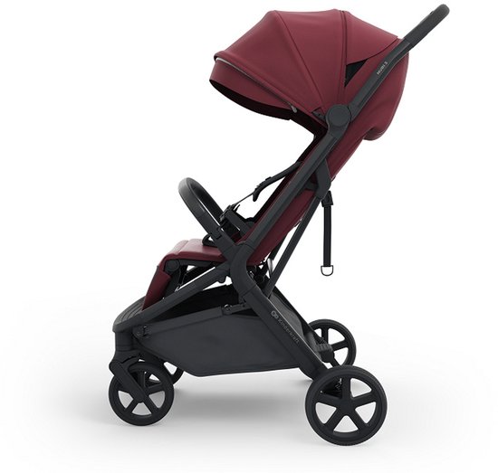 Kinderkraft NUBI 3 Buggy - Lichtgewicht & Automatisch Inklapbaar - Tot 27 kg - Verstelbare Rugleuning - Bourgogne van Kinderkraft — afbeelding 4