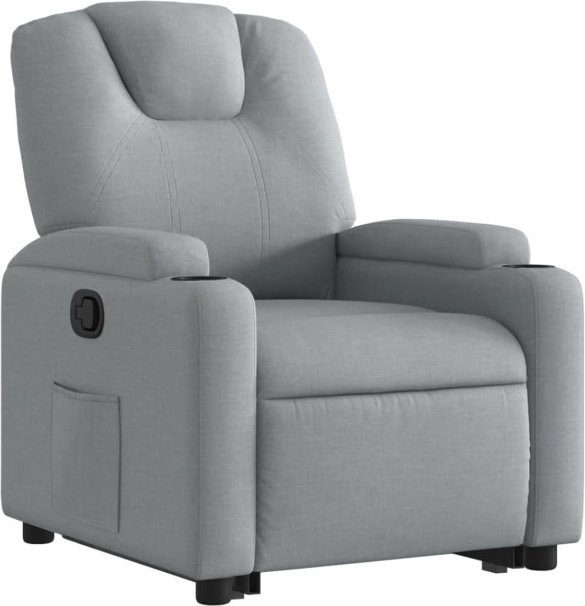 Thuys – Sta Op Stoel Elektrisch – Relaxfauteuil Verstelbaar – Fauteuil Voor Ouderen – 74 x 88 x 97cm – Lichtgrijs