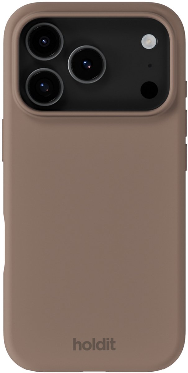 Holdit Silicone Case geschikt voor Apple iPhone 17 Pro Max - Mocha Brown
