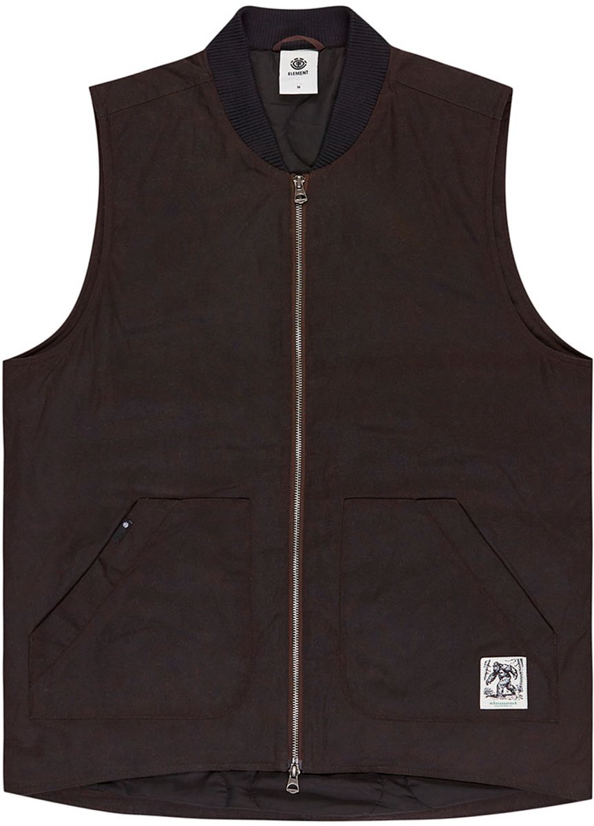 Element Bigfoot Waxed Vest XL Man Java