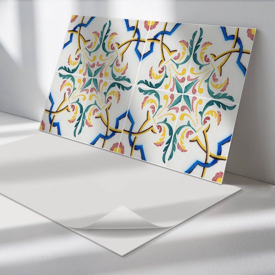 Coloray Wandpanelen Zelfklevend - Mozaïekpatroon Van Steen PVC Wandpaneel 100 Cm X 50 Cm Geel Wandbekleding Zelfklevend 1 Stuk Texturen Wandpanelen Zelfklevend Wandpaneel Keuken Wandpanelen Badkamer