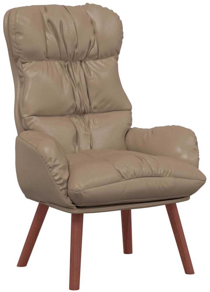 vidaXL - Fauteuil - Cappuccino - 69 - x - 74 - x - 93 - cm - Kunstleer