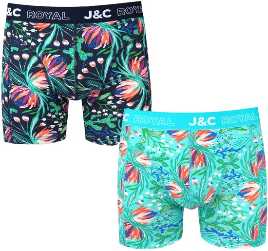 2-pack Heren Boxershorts H252 J&C katoen geprint - maat XXL