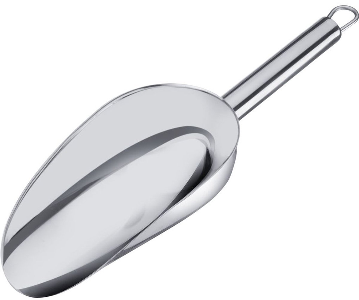Westmark Keukenhulp voedsel doseer schep - rvs - 100 ml - 23 x 7 cm - opstaande rand