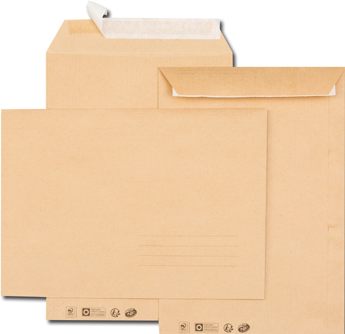 Verzendhoezen C5, 162 x 229 mm, bruin kraft