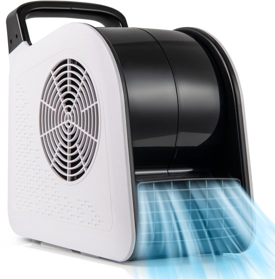 Hogesnelheids vloerventilator 130W, 3 snelheden, 185° draaibare kop, droog- en koelventilator staand