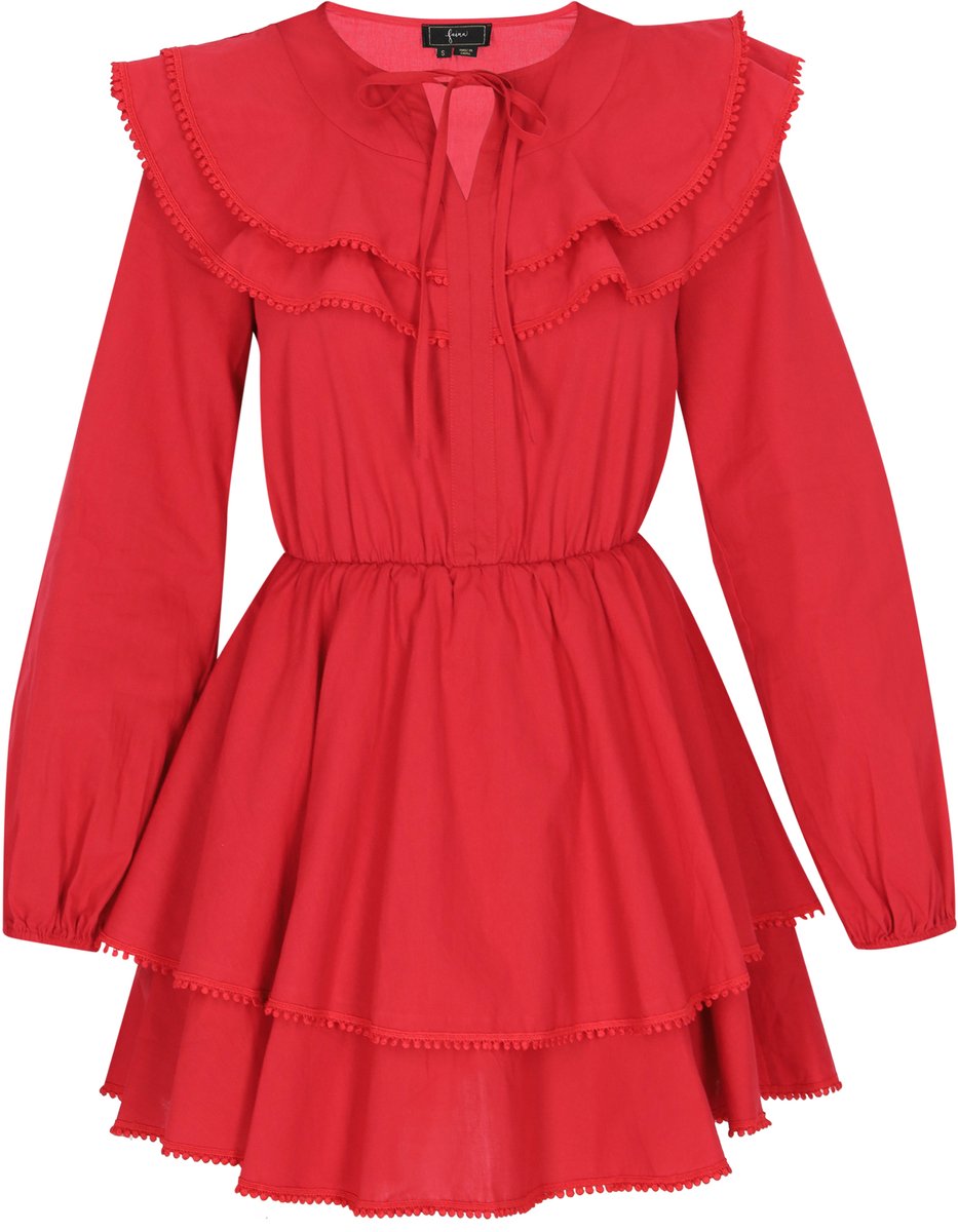 Faina Jurk rood