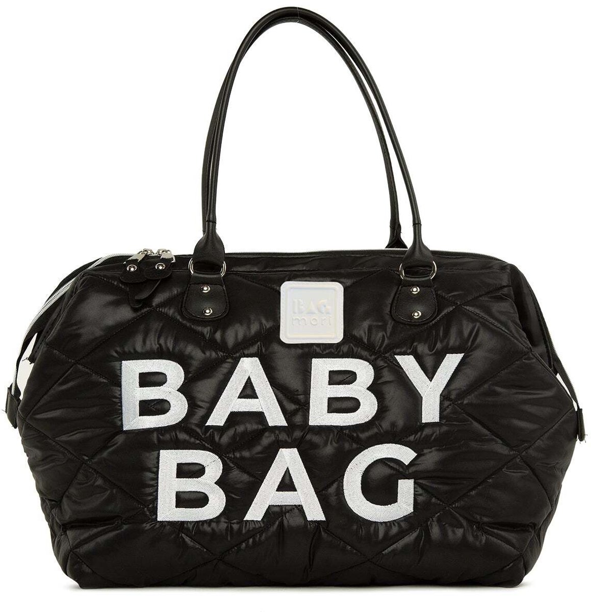Bagmori Luiertas – Schoudertas Baby Tas – Geborduurde Capitone Luiertas met Schouderriem