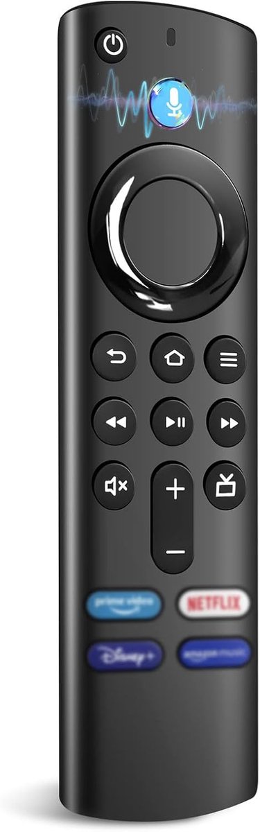 Geschikt voor 3e generatie vervangende spraakafstandsbediening, afstandsbediening met spraakfunctie Geschikt voor AMZ-F-ire TV-stick vervangende afstandsbediening, geschikt voor 2e en 3e generatie smart-tv-sticks en 4K en Lite