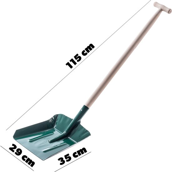 KADAX Schep, koolstofschep, scheep met ergonomische steel, schep met stevige handgreep, robuuste spade voor as, kolen, koolstof, tuingereedschap, tuinspade (houten steel) van Merkloos	 — afbeelding 4
