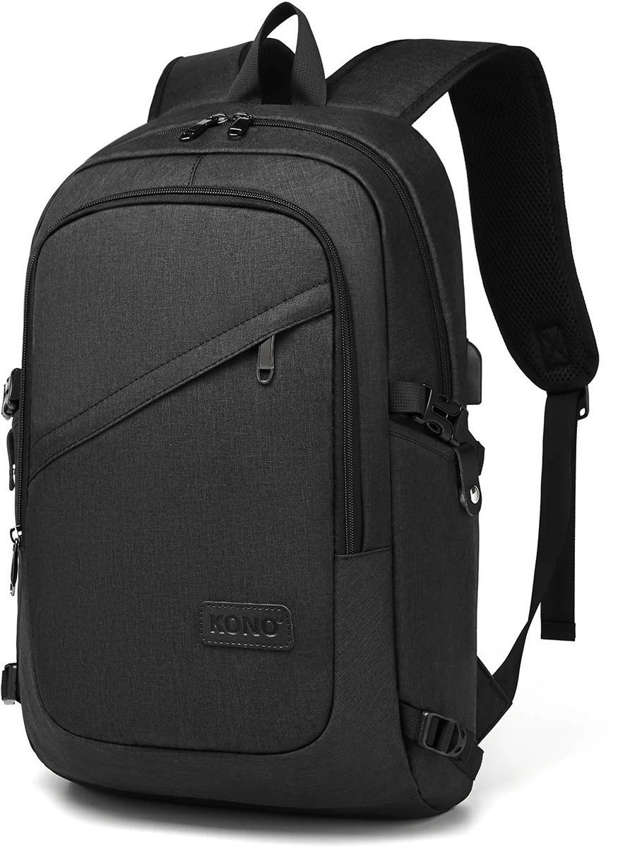 Anti-diefstal Laptop Rugzak – Zakelijke Rugtas voor Laptop tot 15,6 inch – USB Oplaadpoort – Business Reistas Heren & Dames – Schooltas - 14 x 30 x 50 cm