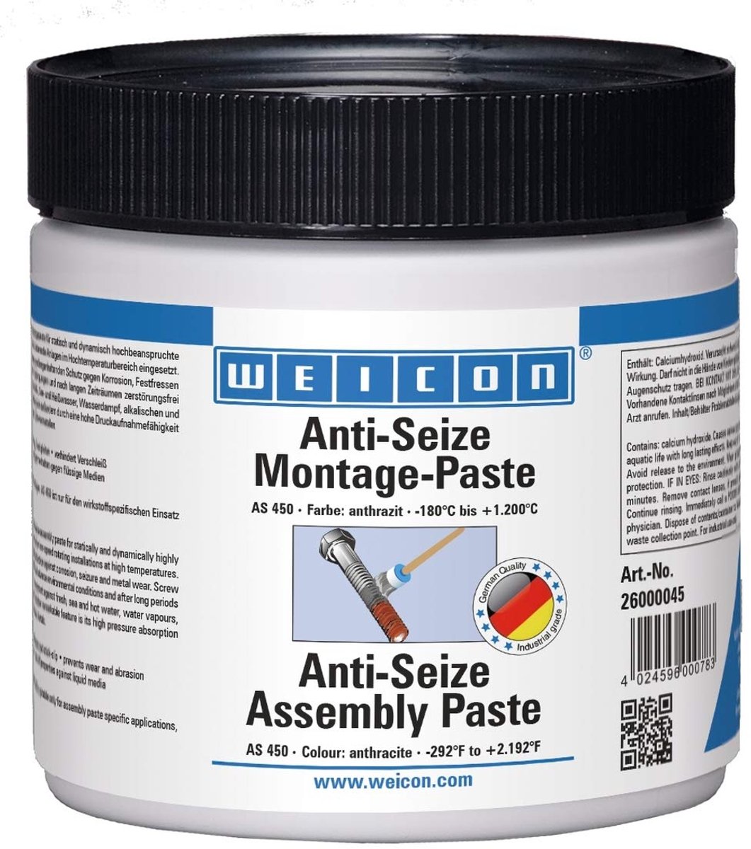WEICON Anti-Seize Montagepasta – 450 g – Hittebestendig tot 1400°C