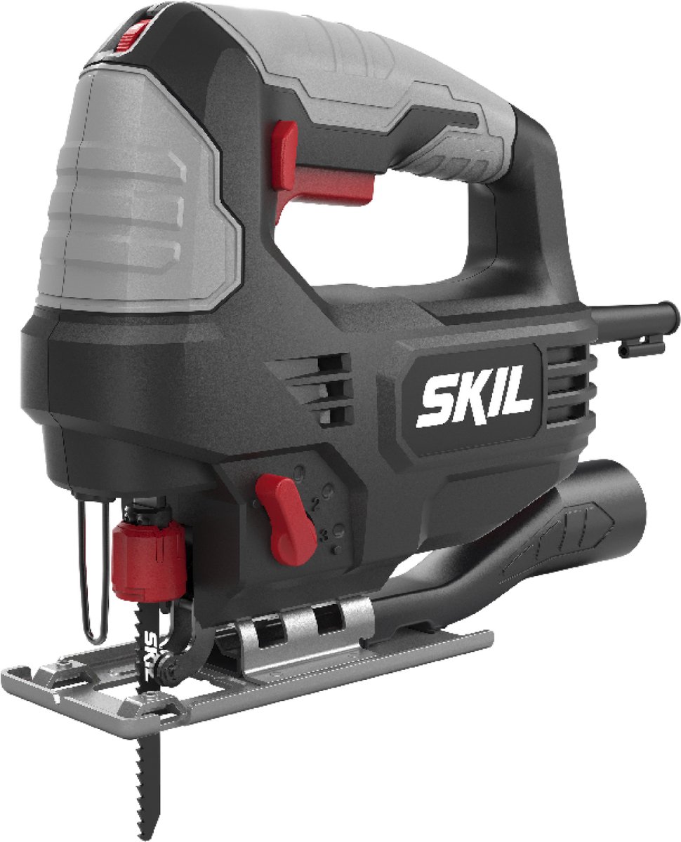 SKIL Decoupeerzaag 380W - Met Stofblazer - Zaagcapaciteit 85mm - 45° Zaagsneden - Led-lamp - Softgrip - Zaagblad Voor Hout - Inclusief Houtzaagblad - Skil 4390 AA