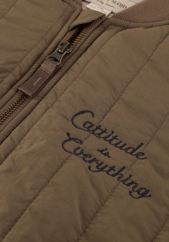 Konges Slojd Juno Bomber Jacket Vestes Garçons - Manteau d'hiver - Marron - Taille 104