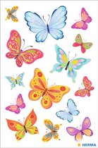 Aquarel vlinder Muursticker kinderkamer