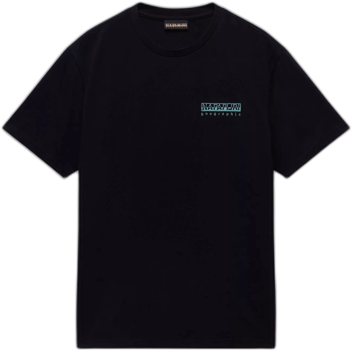 Geographic TShirt Short Sleeve Crew Neck Shirts Zwart