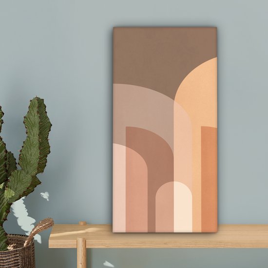 Peinture sur toile Abstrait - Pastel - Art - 20x40 cm - Décoration murale