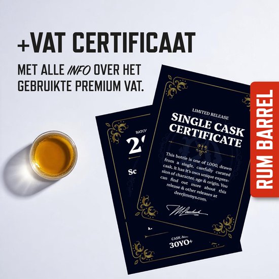 Deer Jimmy’s® Make Your Own Rum / Legendary Drink – Batch 24: Jamaican Rum Barrel Chips – Maak je eigen drank met eiken houtsnippers van een premium Rum vat