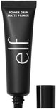Zwarte e.l.f. Power Grip Matte Primer tube met dop ernaast.