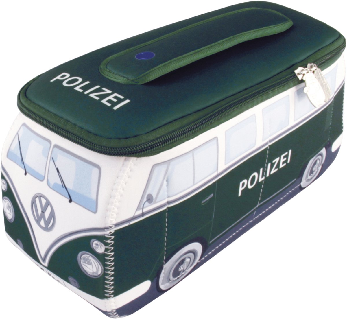 BRISA VW Collection - Volkswagen neopreen universele make-up-, cosmetica-, reisapotheek-tas in T1 Bulli Bus-design