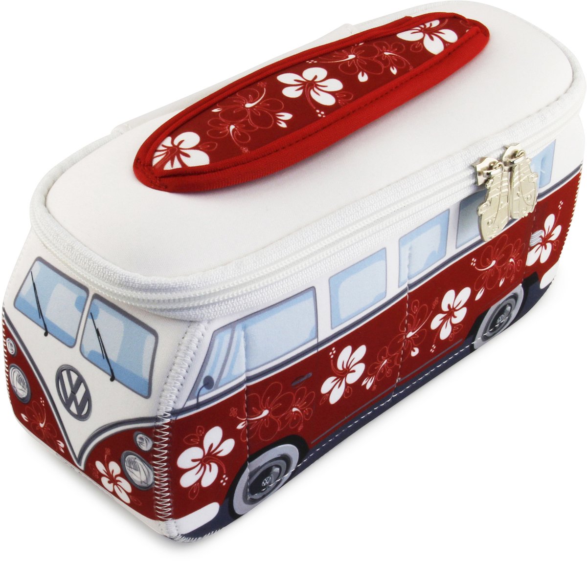 BRISA VW Collection - Volkswagen neopreen universele make-up-, cosmetica-, reisapotheek-tas in T1 Bulli Bus-design