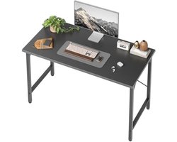 PromoHome Werkbureau 100x48 cm - Stabiel Metal Frame met Houten Blad