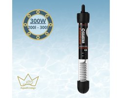 AquaKonings - Aquarium Verwarming 300W - Verwarmingselement - Heater - Warmte Element - 200-300L